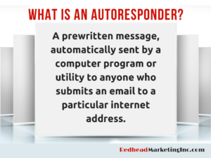 "What is an autoresponder?"