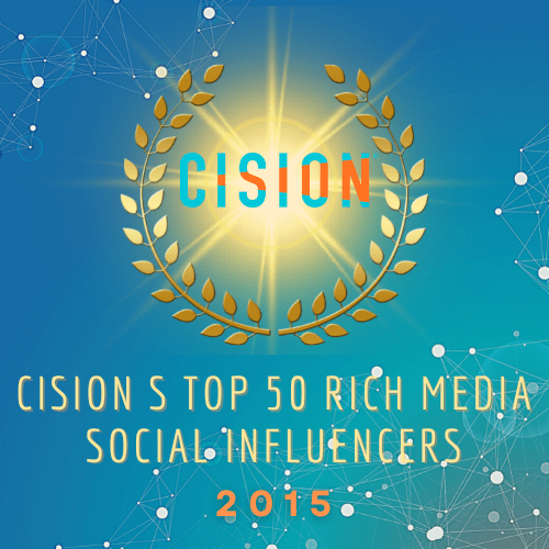 cision social influencers award 2015 "cision top 50 social influencers award 2015